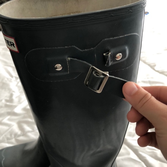 Hunter rain boots-original grey gloss - Picture 2 of 4